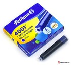 Pelikan Mini 4001 Tp 6 301176 Ink Cartridges  Royal Blue  0 8ml  Pack Of 6