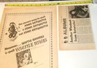 John Entwistle Vintage Album Ad Advert 1972 Whistle Rymes 2pc Lot The Who Rock