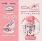 Mambobaby Baby Swim Float With Sun Canopy - Inflatable Pool Float Ring With Safe