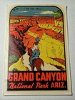 Vtg 1950s Original Grand Canyon National Park Arizona Travel Decal Horse Trail