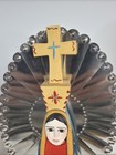 Anita Romero Jones Nuestra Se  ora De Guadalupe Wood Statue Santa Fe Folk Art