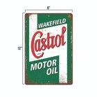 Castrol Motor Oil 8x12 Tin Sign Vintage Wakefield Garage Gas Station Wall Decor