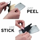 5pcs Silicone Credit Card Holder Cell Phone Wallet Pocket Sticker Adhesive Black