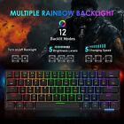 Gaming Keyboard Wired wireless Bluetooth Mechanical Led Backlit For Pc Laptop Us