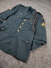 Vintage Us 7th Army Dress Green Uniform Jacket 40 R Sergeant Aiguillette 1950s 