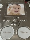 Carters Baby First Year Silver Tonepicture Frame 13 Photos Collage Teddy Bear