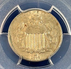 1866 Rays Shield Nickel Pcgs Au55 Beauty New Slab Easily Best Price Ebay  Chrc