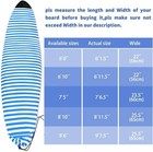 Surfboard Sock Cover Lightweight Stretch 6 10 Blue White For Water Sport