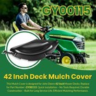 Gy00115 42  Mower Deck Mulch Cover Fits John Deere X110 X120 D110 D120 L105 L107