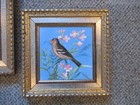 Antique Tiles  Hand-painted Birds   Beautifully Framed