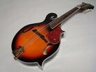 Free Gig Bag Hand Carved Solid Spruce Top F Style Mandolin  Sunburst