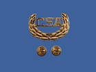 U s Civil War C s a Cap Badge Insignia Hat Pin Csa Confederate States Of America
