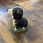 Border Collie Bobblehead Decorative Resin Statue Black And White For Home Or Car