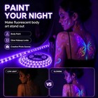 50ft 15m Uv Black Light Led Strip 900 Leds 12v Dimmable Remote 3 Modes 2 Strips