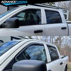 For 09-26 Dodge Ram 1500 2500 3500 Crew Cab In-channel Window Visors Rain Guards
