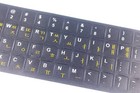 2 Pack Universal Korean Keyboard Alphabet Stickers For Pc Computer Laptop