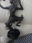 Old Asian Statue Bronze    Very Old  11 1 2   X7