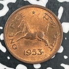 1953 India 1 Pice Lot f8517 High Grade  Beautiful 