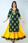 Indian Readymad Rayon Kurta With Skirt Set For Women s Party Festive Outfit Gift