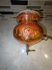 Vintage Copper Shirodhara Pot With Chain And Brass Valve nozzle