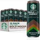 Starbucks Tripleshot Coffee Energy Drink  Mocha Flavor  11 Fl Oz Cans  12 Pack  
