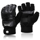  Half Mitts Mma Ufc Training Boxing Punch Bag Martial Arts Gloves 