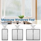 Rabbitgoo Window Privacy Film Frosted Static Cling Rain Silk Sticker Uv Blocking