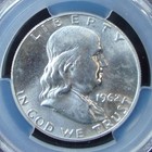 1962 Franklin Silver Half Dollar - Pcgs Ms 64 Fbl - Gold Shield