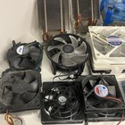 Lot Of Assorted Computer Parts - Heatsinks Fans Hdds Ram Optical Drives Untested