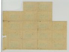 Sarawak 1950 Partial Sheet Of 17 Stamps Sc 190 Mnh 