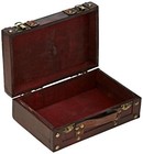 Tm Old-fashioned Small Suitcase decorative Box With Straps