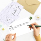 Thank You For Your Order Cards  100pack Floral Thank You For Your Purchase