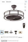 Home Decorators Collection 23  Led Indoor outdoor Brushed Nickel Ceiling Fan   
