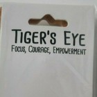 Novelty Unisex Kids Tigers Eye Keychain Double Point Focus Courage Empowerment