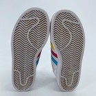 Big Kids 2 Adidas Superstar C Sneakers Shoes Athletic White Black Red Leather