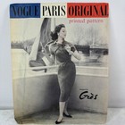 Rare 1958 Vintage Vogue Paris Original  Uncut   Label   1417 Gres Dress Sz 14