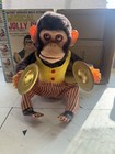Vintage Daishin Musical Jolly Chimp Clapping Cymbal Monkey W box  7061 -working