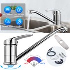 Classic Single Handle Pull-out Kitchen Faucet W deckplate Stainless Steel Finish