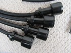  new  4 Black Aeropilates Tension Cords W  4 Plastic Casings   Fast Shipping   