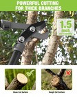 Workpro 25-37  Bypass Lopper For Gardening Branch Cutter W 1 5  Cutting Capacity
