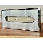 Vtg Metallic Silver Tissue Holder Rectangular Box Cover