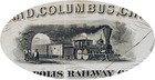 1869 Cleveland Columbus Cincinnati   Indianapolis Railway Stock Cert   Gorgeous