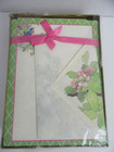 Vintage Montag Mead Boxed Stationery Blue Birds   Flowers 40 Sheets 20 Envelopes