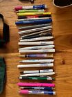 Lot Of 38 Vintage 90s Prescription Drug Ad Pharma Rep Pens Clipboard Hip Pack