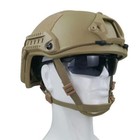 In Us Nij 3a Ballistic Iiia Bullet Proof Uhmw-pe Helmet Sand Militaria Size L xl