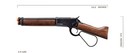 A k M1873   mares Leg   Lever Action Airsoft Green Gas Rifle  color  Black 