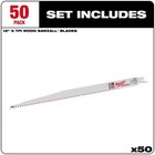 Milwaukee 48-01-6037 12  X 6tpi Bi-metal Super Sawzall Blade 50-pack