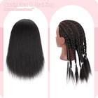 Mannequin Head With Human Hair 14   Cosmetology Manikin Doll Head With 100  Real