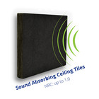 Black Theater Acoustic Drop Ceiling Tiles 24 x48 x2  Sound Absorbing  5 Pcs