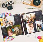 New  Wooden Scrapbook Album Photo Album Love Book Set  60 Pages  Pens   Stickers
